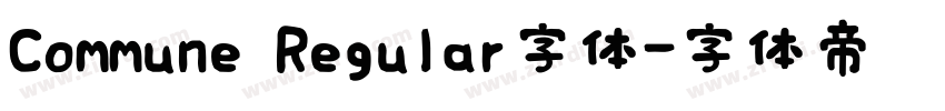 Commune Regular字体字体转换